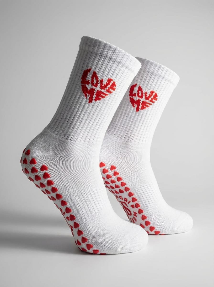 gripsocken_gripsocks_pilates_loveme_rot_weiß_white_weiss_pilates_yoga_red_lagree_reformer_barre_herzchen_herzen_herz_socken_studiopranique
