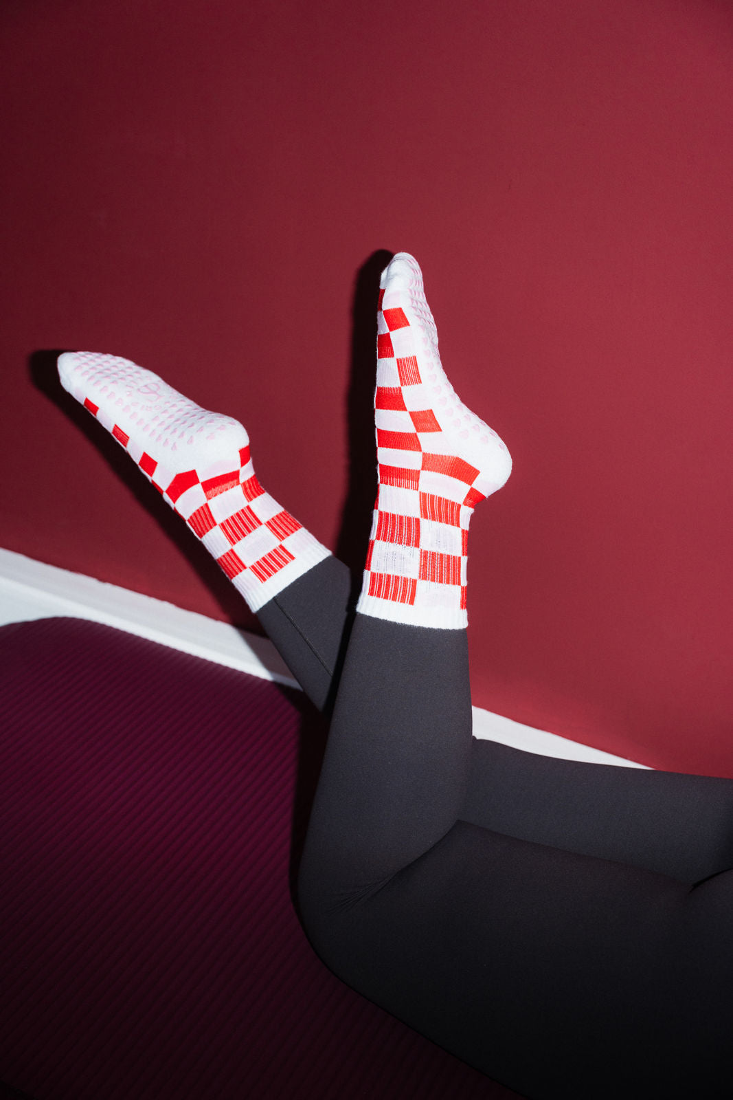Pilates Gripsocken aus Baumwolle - Square Heart