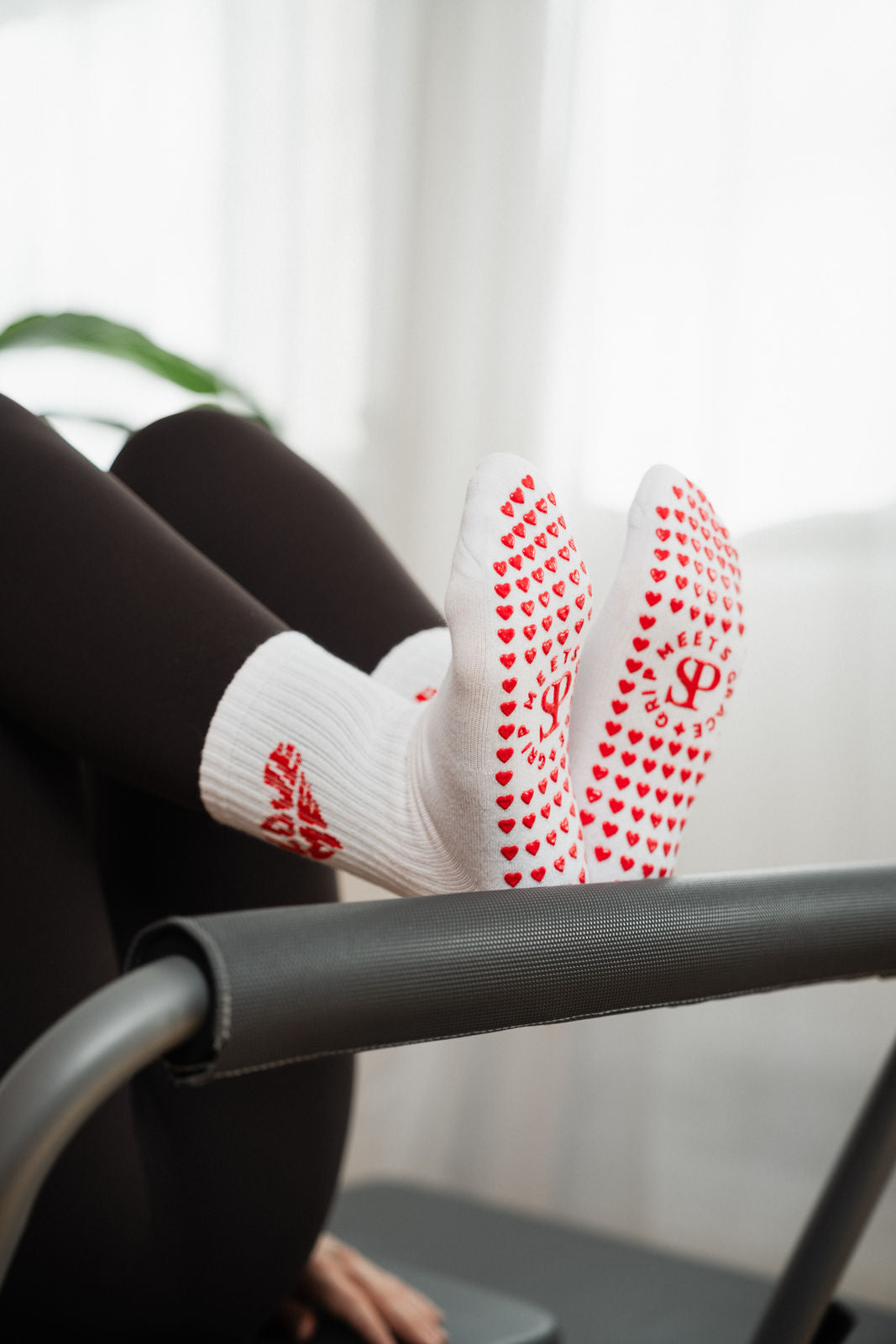 Pilates Gripsocken aus Baumwolle - Love Me