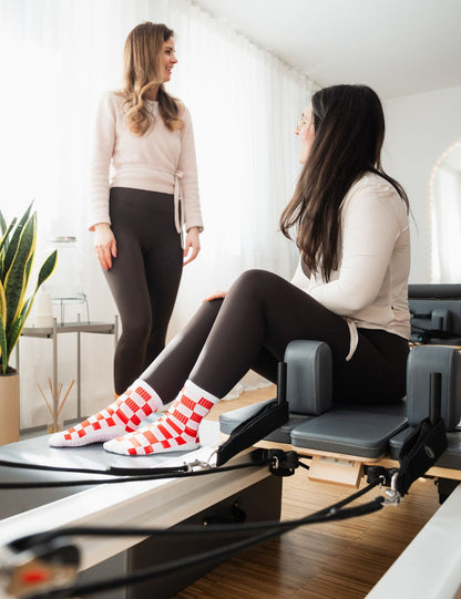 Pilates Gripsocken aus Baumwolle - Square Heart