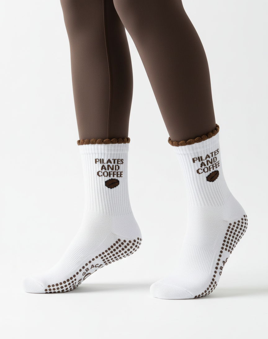 Grip Socks - Pilates & Coffee
