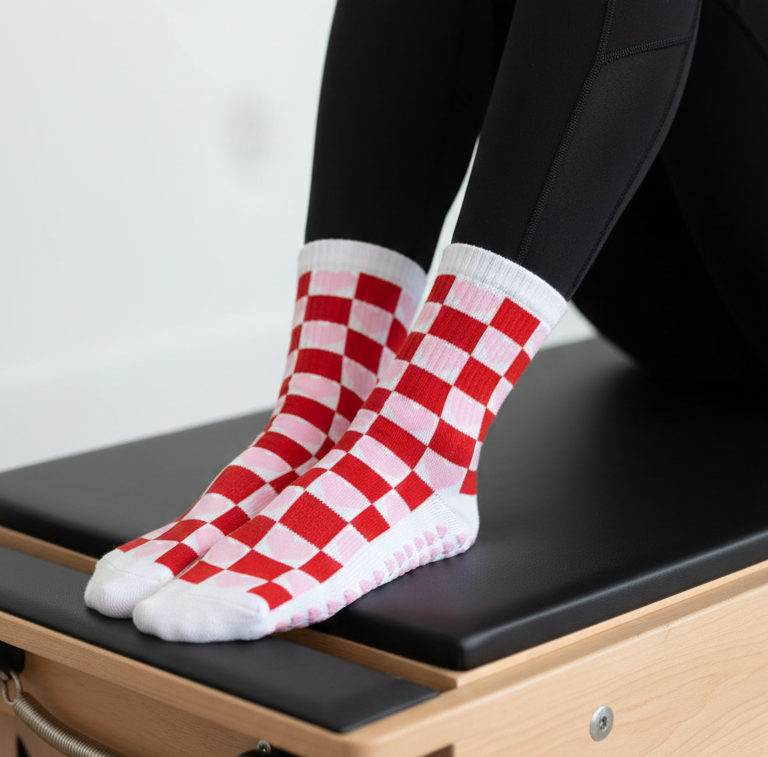 Grip Socks - Square Heart