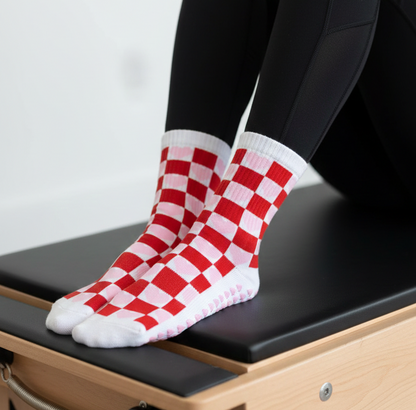 Grip Socks - Square Heart