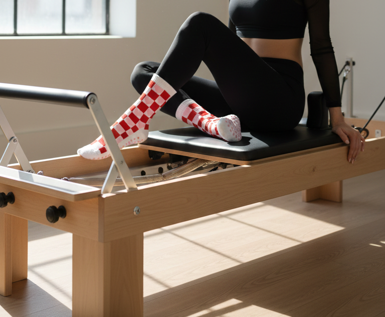 Grip Socks - Square Heart