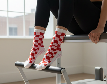 Grip Socks - Square Heart