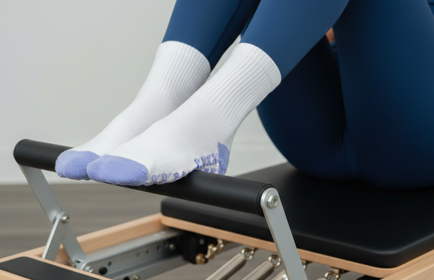 Grip Socks - Lavender White